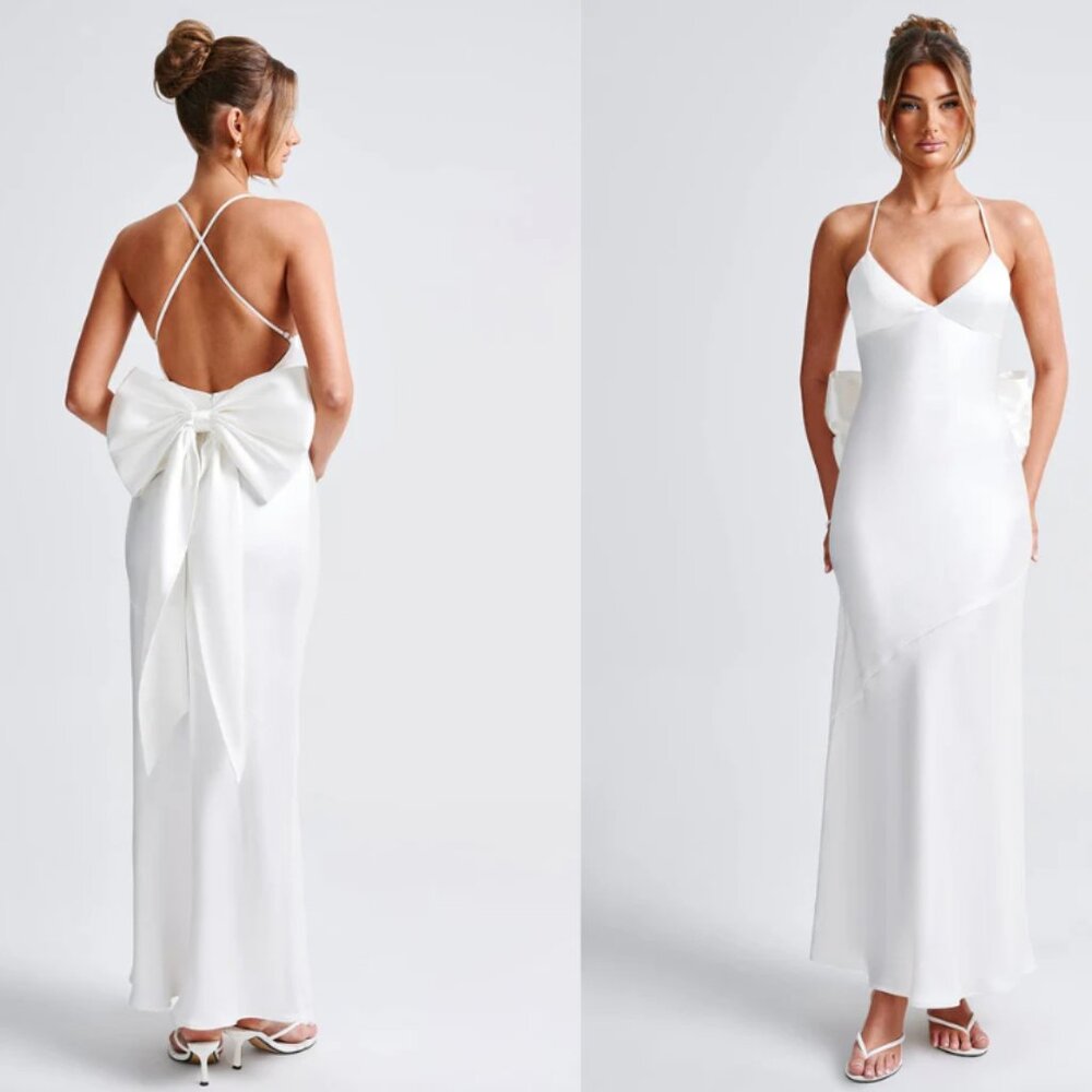 Babyboo Sarita Ivory Maxi Dress NWT